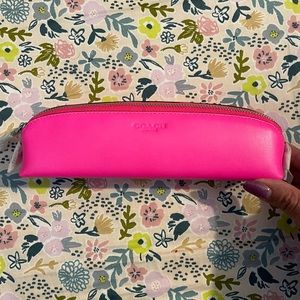 Coach pencil/cosmetic bag